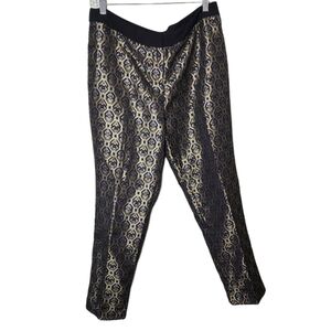 Worthington cropped pants ladies shiny pants size 10 , semi formal pants